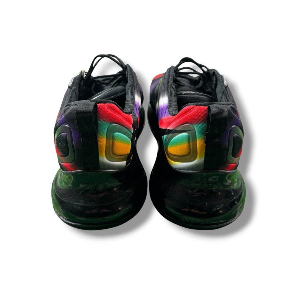 Nike Air Max 720 Black Neon Streaks AO2924-023 Athletic Sneaker Mens US 15 GUC - Picture 5 of 9